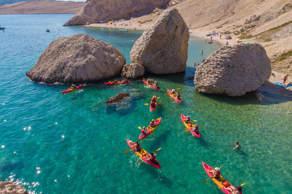 Attività - Kayak in mare - Baia di Pag